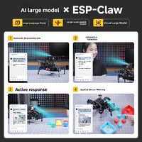 Robot araignée bionique Hiwonder miniHexa Pro Esp32 à six pattes, grand modèle, interactif, intelligent, avec vision IA et bras robotique