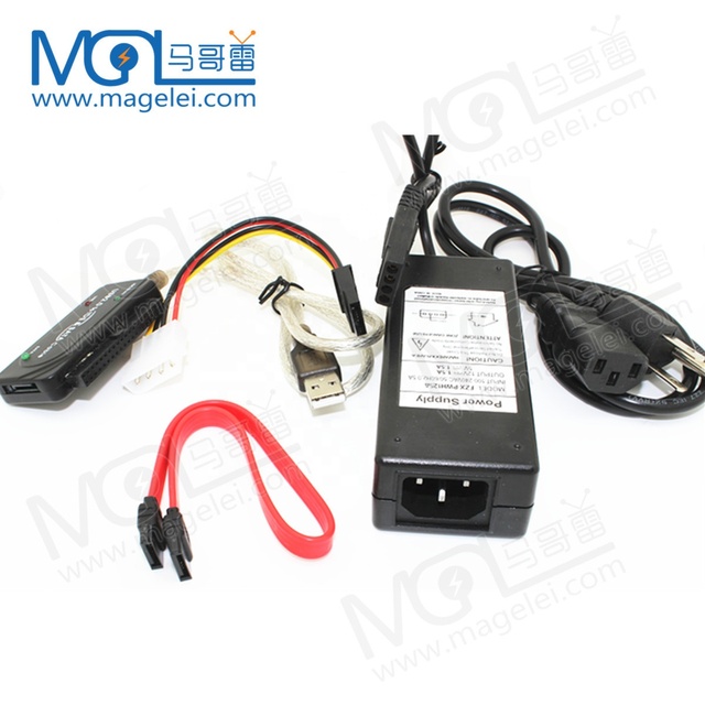 3 in 1 USB 2.0 Ide Sata S-ata 2.5 3.5 Inch Hard Drive Disk Hdd Converter Cable Usb to Ide Sata Adapter Cable for Hard Drives HDD