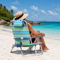 Chaise de plage pliable personnalisée, mobilier d'extérieur moderne et luxueux, léger, durable, en métal, écologique, en Oxford