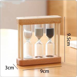 Promotion : <span class=keywords><strong>Sablier</strong></span> en bois trois-en-un (1, 3 et 5 minutes) pour thés aux herbes, la salle de classe des enfants et la décoration intérieure - Product Image 2