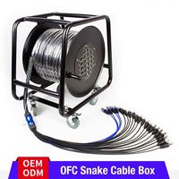 Câble Multipaire XLR Professionnel SND247 12-40 Canaux Femelle vers Mâle pour Scène avec Enrouleur en Acier Renforcé