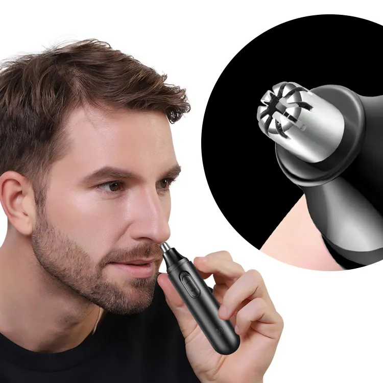 Wireless Men's Face Care Kit 4 In 1 Functions For Eyebrows Beard Ear Hair Electric Nose Hair Trimmer