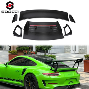 <span class=keywords><strong>Aileron</strong></span> arrière double de style GT3RS en fibre de carbone sèche, diffuseur, séparateur, kit carrosserie <span class=keywords><strong>universel</strong></span> pour Porsche 991.1 991.2 - Product Image 1