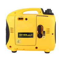Mini générateur d'électricité portable silencieux léger à essence à démarrage par lanceur à rappel 1Kw 1Kva 1000W 4 temps