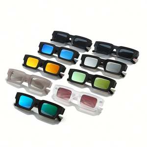 Gafas de Sol Cuadradas con Marco Pequeño, Personalizadas con Logotipo, Moda 2025, Lentes de Espejo Coloridas con Protección UV400, Gafas de Sol Rectangulares para Hombre y Mujer - Product Image 5