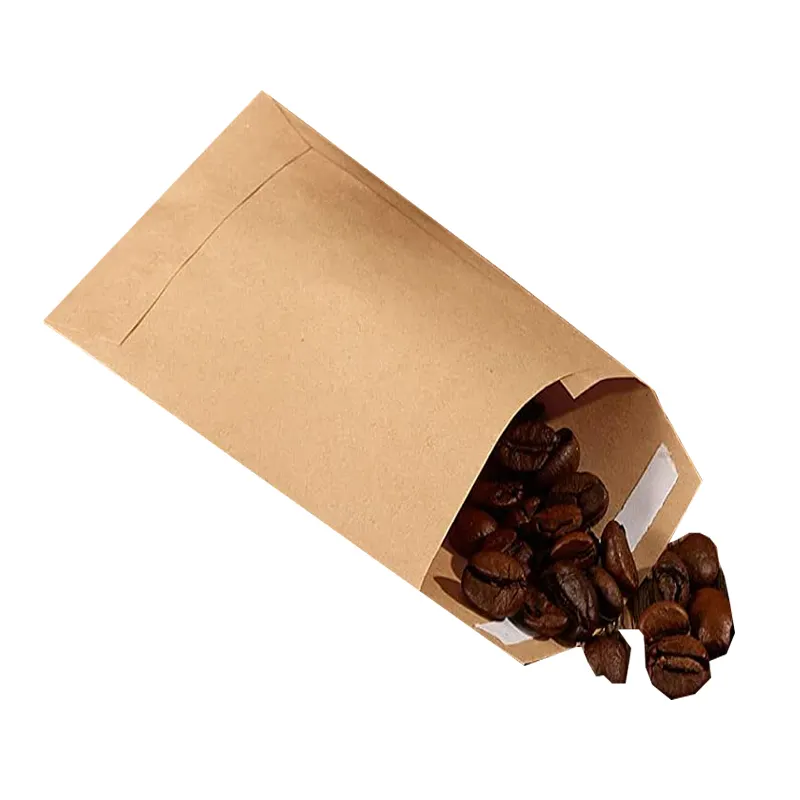 small size eco friendly seal adhesive flower vegetable fruit seeds packaging kraft paper seed envelope with custom logo