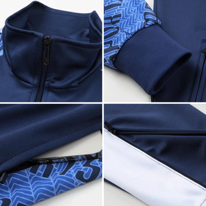 Men's Sporty Full Sleeve <b>Zip</b>-Up <b>Shirt</b> Geometric Print Quick Dry Polyester Casual Wear Autumn Stand Collar - Product Image 6