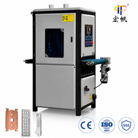 Hongfan Promotion Machine de polissage automatique pour tôles métalliques 600mm 800mm 1000mm avec moteur et boîte de vitesses, pour ébavurage et ponçage à plat