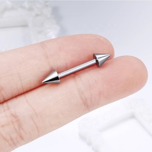 Joyería para el cuerpo de titanio G23, piercing de cono con pesas rectas con rosca externa para niños para fiesta de boda o regalo - Product Image 4