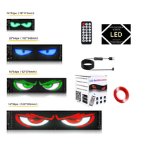 Panneau LED 12V Devil Eye Matrix pour voiture, écran intelligent contrôlé par Bluetooth, modèle pour intérieur/extérieur, magasin de détail, utilisation automobile