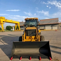 Backhoe Loader Hemat Biaya Terintegrasi Excavator Loader Ringkas Tugas Berat Pasokan Langsung Pabrik