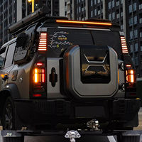 Car Exterior Decoration LED D-Pillar Light Dynamic Turn Signal Rear Lamp for Jetour Traveler T2 SUV 2024 2025 Modified