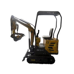 Mini excavadora china de 1 tonelada con pulgar hidráulico y motor B & S de ala lateral, envío gratis - Product Image 5