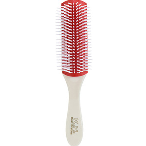 Peine de masaje de nueve filas con dientes grandes de nailon, de plástico, para salón, para peinar, alisar y suavizar el cabello, desmontable y lavable - Product Image 4