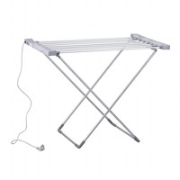 Séchoir à linge électrique pliable pour linge, support de sèche-linge, porte-serviettes en tissu d'intérieur pliable, séchoir à linge chauffant