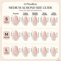 En stock : Faux ongles à presser faits main, courbe amande moyenne, style français, couvrance totale, PMMA, double embossage, 10 pièces