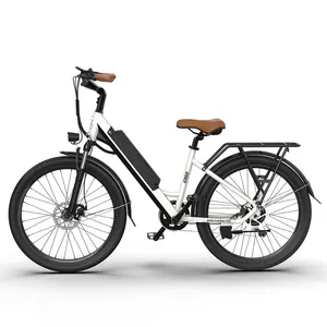 26 "タイヤ350W電動自転車36V10AH取り外し可能なリチウム電池City Ebike for Adults Girls