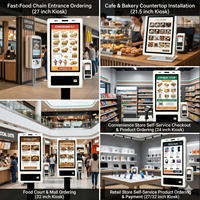 Terminal de commande numérique intelligent pour restaurants, kiosque de commande de nourriture numérique, machine de paiement, kiosque en libre-service, 21,5, 24, 32 pouces