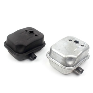 Silencieux de remplacement noir et argenté pour débroussailleuse thermique 4 temps 139, pièce de réduction du bruit - Product Image 1