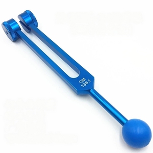 Diapason vibrant lesté anodisé bleu 136,1 Hz pour la thérapie par vibration, le yoga et la méditation des chakras - Vente en gros - Product Image 1