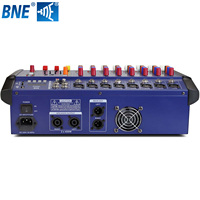 Console de mixage amplifiée MX802D, audio professionnel, 4, 6 ou 8 canaux, avec amplificateur, carte son 16 DSP, sorties stéréo BT, MP3, USB