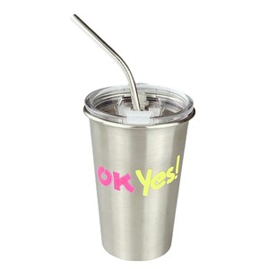 Vaso de acero inoxidable con aislamiento térmico de 12-24 horas, con pajita, taza de viaje portátil para adultos - Product Image 5