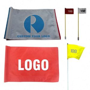 High Quality Customizable <b>Printed</b> Logo Waterproof and Uv Resistant Outdoor Golf Flag <b>Mini</b> Checks Golf Flags - Product Image 1