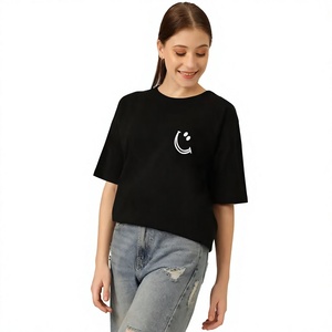 เสื้อยืดพิมพ์ลายพื้นฐานสำหรับผู้หญิง รับผลิตแบบ OEM ODM โรงงานผู้ผลิต ขายส่ง จำนวนมาก รับทำแบรนด์ส่วนตัว โลโก้สั่งทำ เสื้อผ้าสตรีทแวร์ - Product Image 6