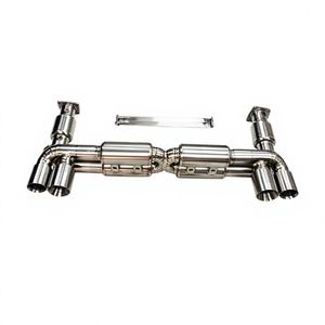 Vortex Stainless Steel Exhaust for Porsche 911 Type 996 Turbo 3.6T Performance Catback Muffler X Pipe <b>Kit</b> - Product Image 1