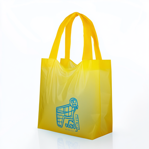 Bolsa de plástico blanca transparente personalizada grande Premium de ropa de compras de marca para venta al por menor - Product Image 1