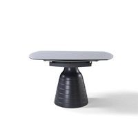 Table à manger extensible en pierre frittée, directement de l'usine, ronde, pour petit appartement