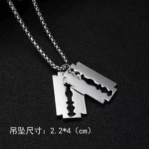 Ins verre miroir croix collier hommes diamant mignon sens avancé de niche hip-hop haute rue mode lien chaîne tendance - Product Image 6