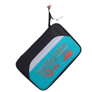 Raquette de tennis de table Double Fish, certifiée BSCI, avec housse portable, tissu haute résistance, bonne durabilité, rangement pratique, carrée - Product Image 3