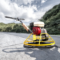 Truelle à béton portative pour travaux routiers, moteur à essence 5,5 CV, haute efficacité, roulement fiable
