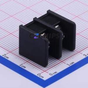DBT30C-8.25-2P-BK-P Barrier Terminal Block Through hole Component (THT),P=8.25mm Connector Two Sides 8.25mm 1x2P Straight Pin - Product Image 2