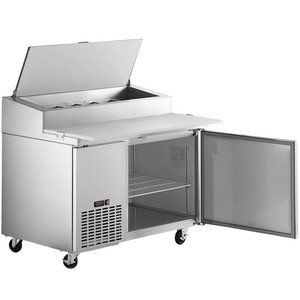 Three-door salad <b>table</b>, Commercial Food Service Digital Temperature Controlled Cooling Work Cabinet - Product Image 3