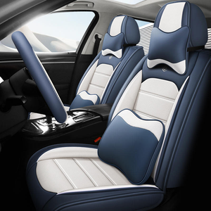 Housse de siège de voiture universelle en <span class=keywords><strong>cuir</strong></span> Napa de qualité supérieure, style sport, accessoire intérieur design Napa, ensemble complet Civic Golf Passat - Product Image 5