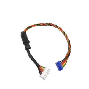 Custom LVDS to LVDS 6pin 6 cable Assembly 2 4 6 Pin Male Conector For GPS electronic equipment