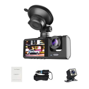 Caméra embarquée 3 canaux 1080P <span class=keywords><strong>DVR</strong></span> avec double objectif, caméra intérieure et caméra de recul pour voiture - Product Image 2