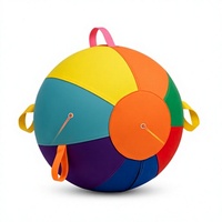 Balle géante gonflable simple en polyester arc-en-ciel pour l'entraînement des chiens et les jeux en extérieur
