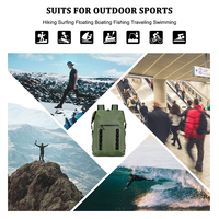 Sac à dos étanche à enroulement avec compartiment pour ordinateur portable, en sangle Molle robuste, flottant IPX6, pour la planche à pagaie, la pêche et les sorties en bateau