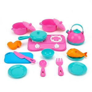 EPT1681549 Ensemble de vaisselle de cuisine assorti <span class=keywords><strong>pour</strong></span> filles, <span class=keywords><strong>kit</strong></span> de jeu de cuisine éducatif avec accessoires - Product Image 2