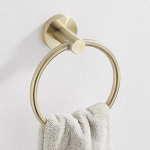 Anneau porte-serviettes rond standard en acier inoxydable 304 rotatif pour salle de bain et toilettes - Product Image 2