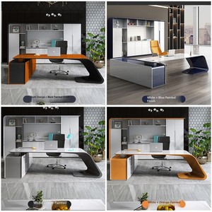 Dipingere tavolo capo di fascia alta semplice moderno direttore della moda creativo di grande classe tavolo e sedia combinazione - Product Image 4