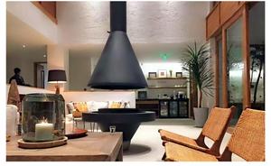 Cheminée suspendue au plafond de style français, poêle à bois, cheminée moderne - Product Image 5