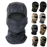 Cagoule personnalisée à 1 trou avec article réfléchissant à fermeture éclair Skimask