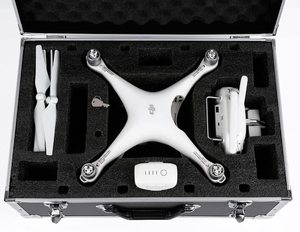 Funda de aluminio para Dron <span class=keywords><strong>dji</strong></span>, funda de transporte negra personalizada y duradera - Product Image 2