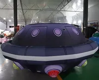 Offre Spéciale événement publicité extérieure décoration éclairer soucoupe volante modèles de vaisseau spatial ballon géant gonflable OVNI avec Led