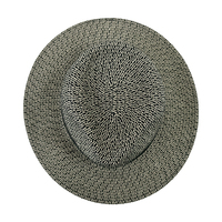 Chapeau personnalisé unisexe printemps été respirant soleil paille deux tons tresse disquette plage Panama avec ruban pêche papier Fedora chapeau