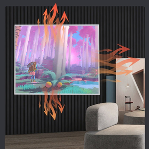 Chauffage mural avec plaque chauffante thermostatique intelligente, radiateurs électriques, chauffage infrarouge à panneaux - Product Image 1